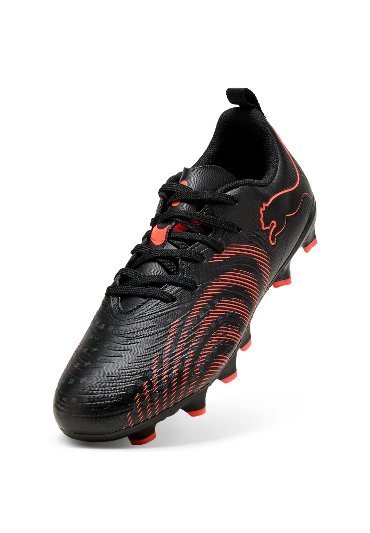 PUMA FUTURE 9 PLAY IT JR Fußballschuhe 108723 02 Puma Black Glowing red  Gray 4/7