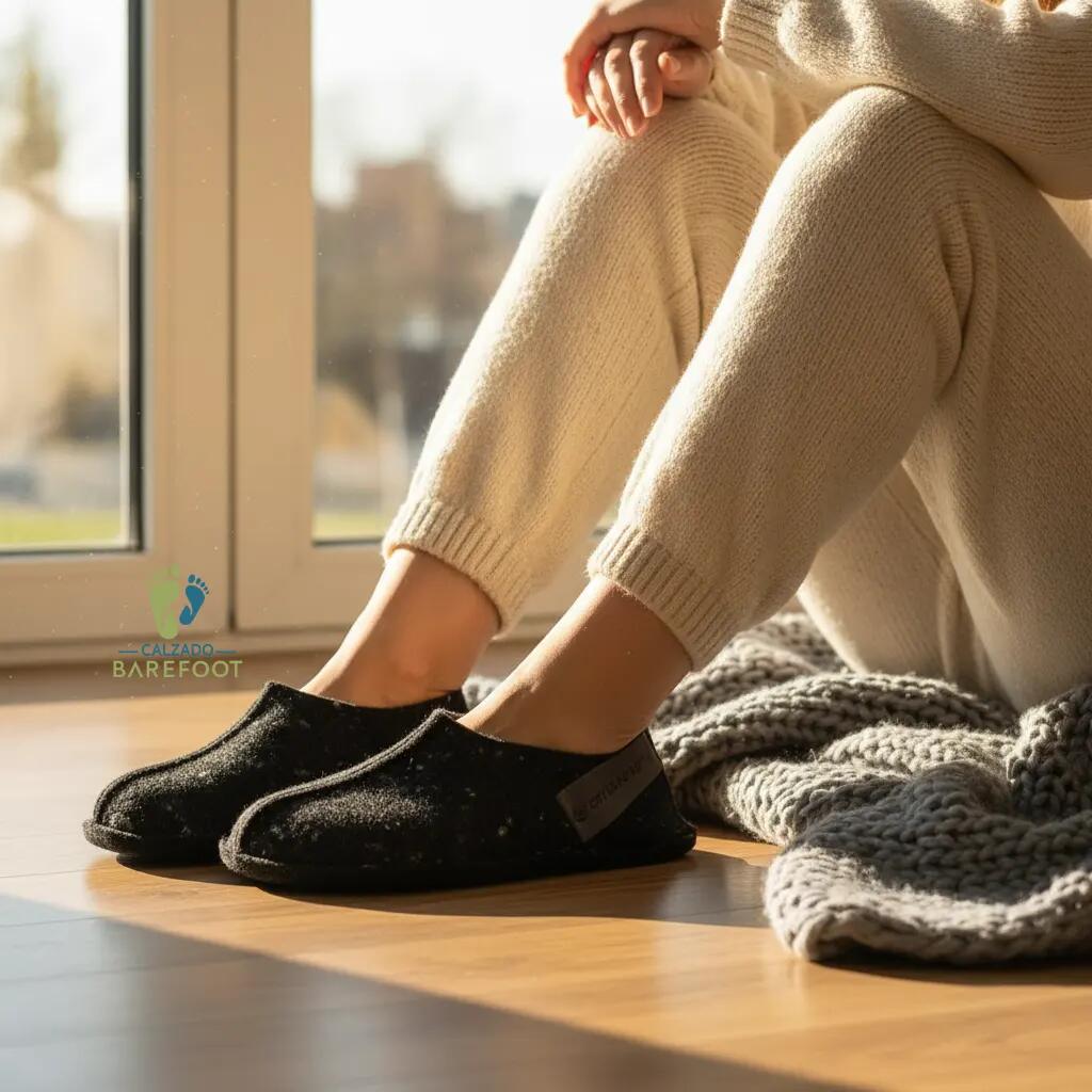OmaKing Zapatillas Slip-On Negro - Talla 43-44 2/7