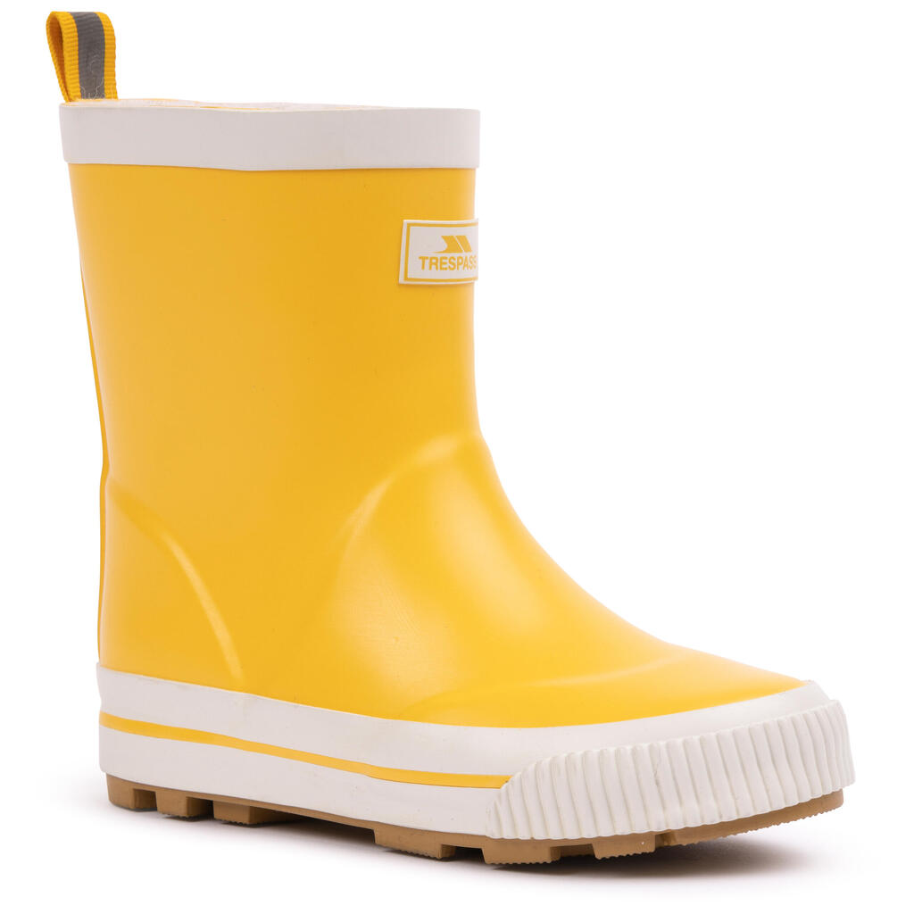 Kids Reflective Back Stripe Removable Insole Wellie Boots - Sammy