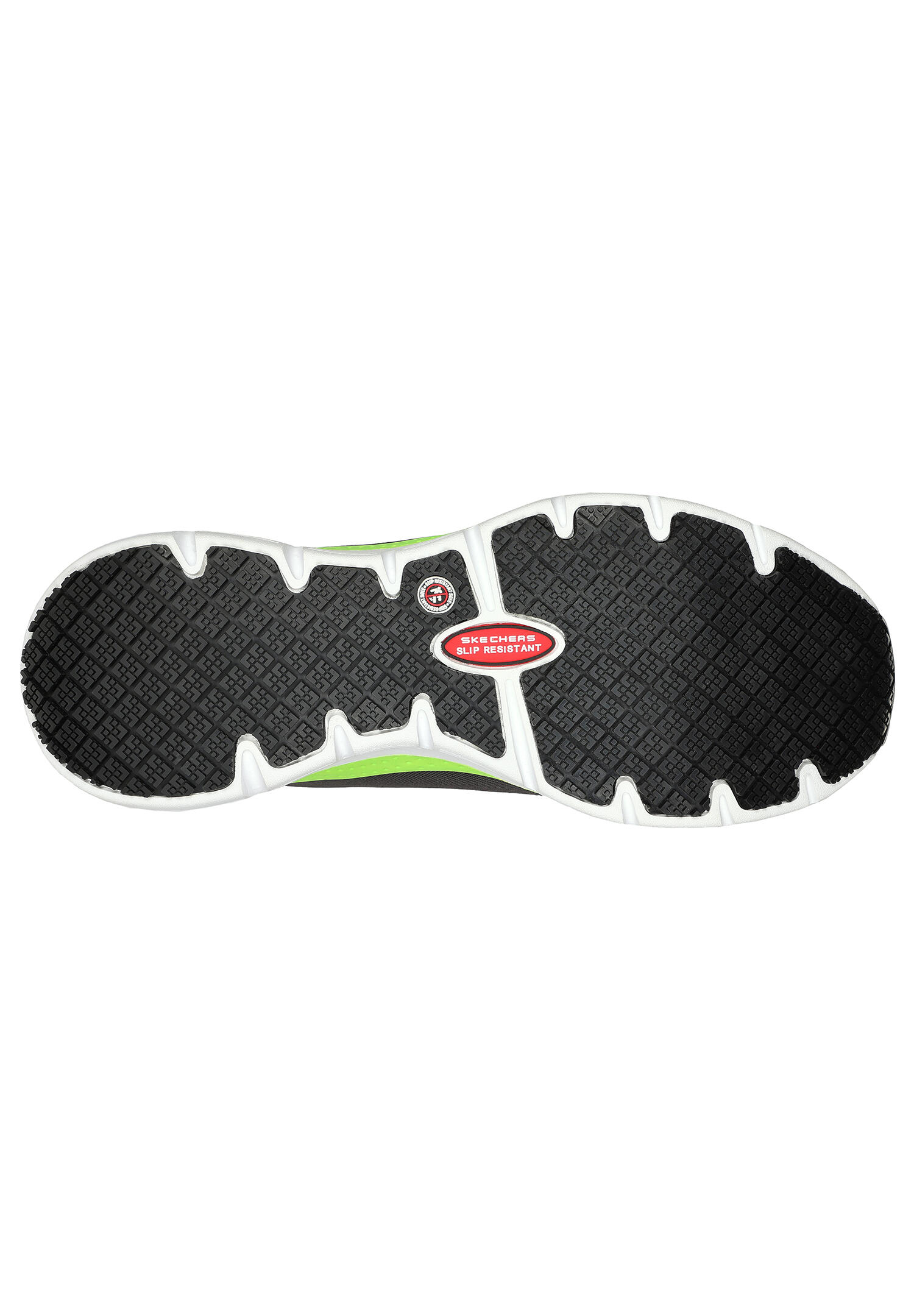 Skechers Herren Sicherheitssneaker SRRINGSTAP ARCH FIT 200086EC CCLM Grau/Grün 4/4