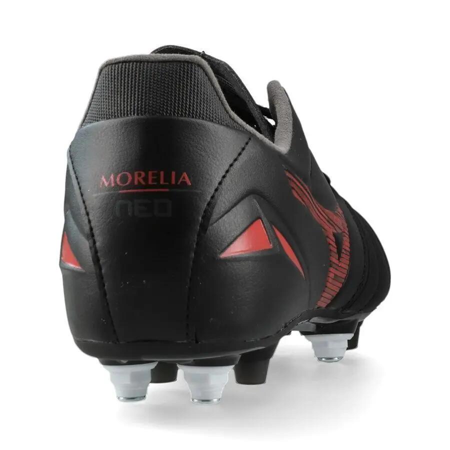 Chuteiras de futebol Mizuno Morelia Neo IV Pro Mix Preto e Vermelho 7/7