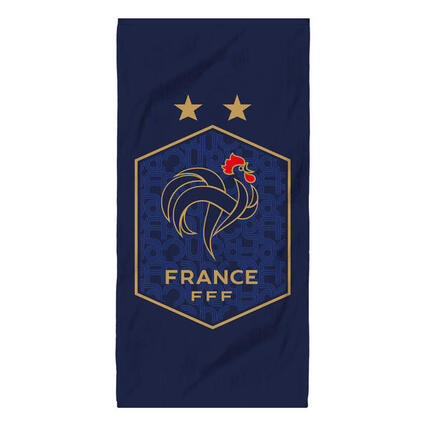 Serviette de bain 75x150 cm 100% coton foot France - Triomphe