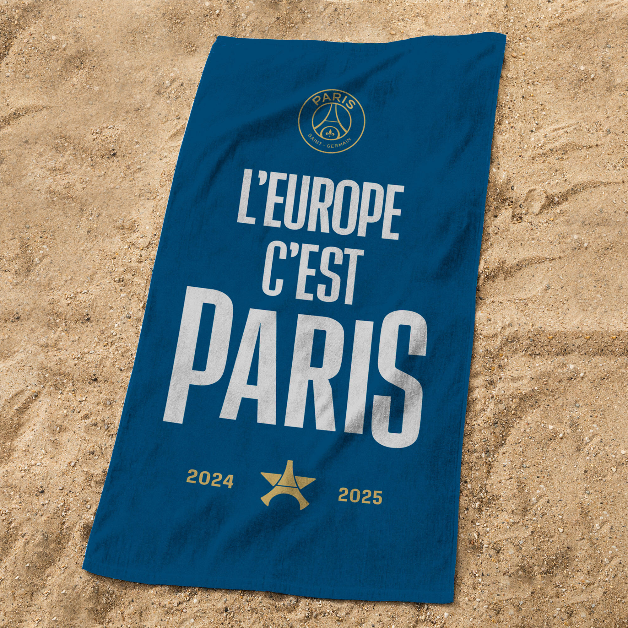 Serviette de bain 75x150 cm 100% coton football Paris - Nation 2/3
