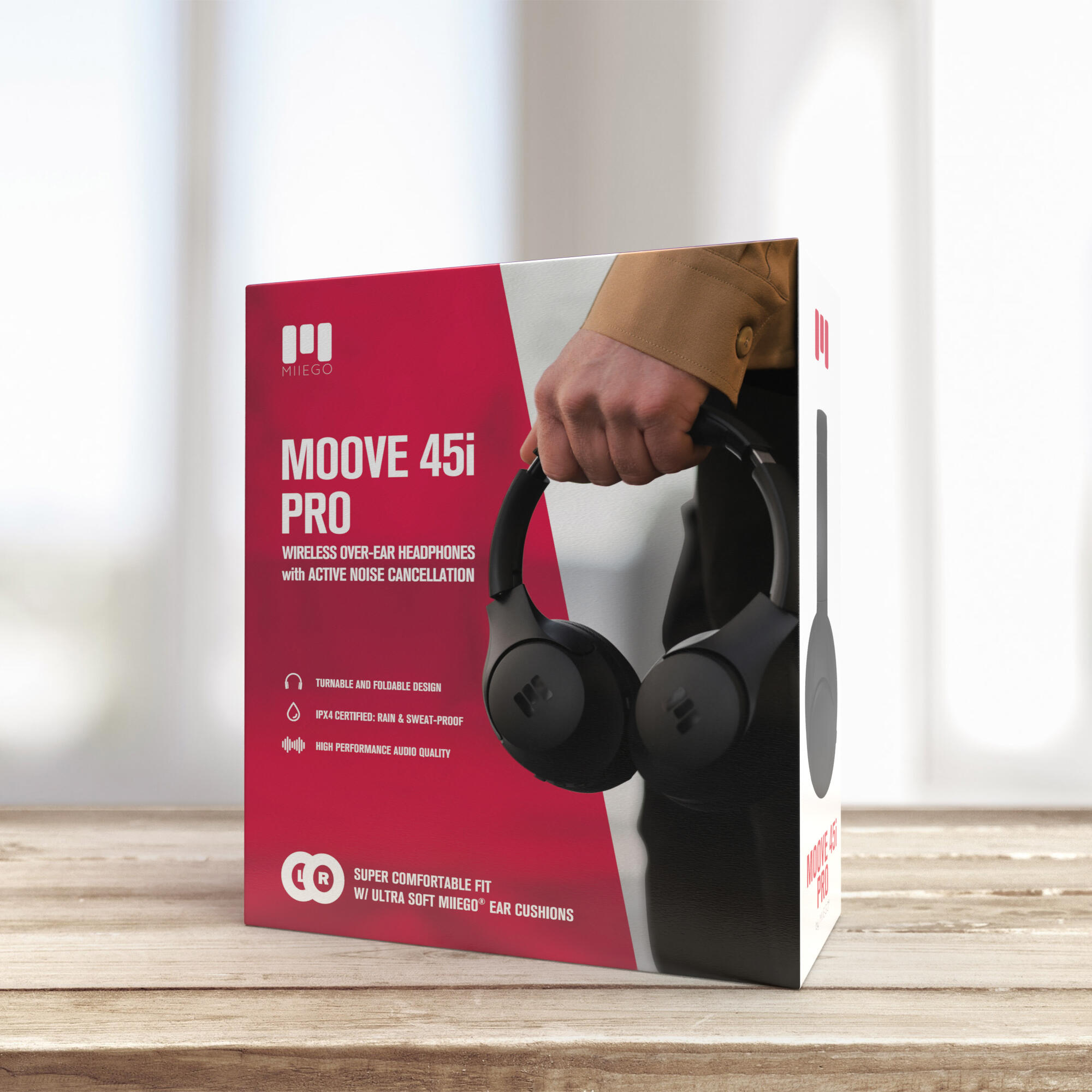 MOOVE 45I Pro Zwart koptelefoon voor sport en vrijetijd 6/6