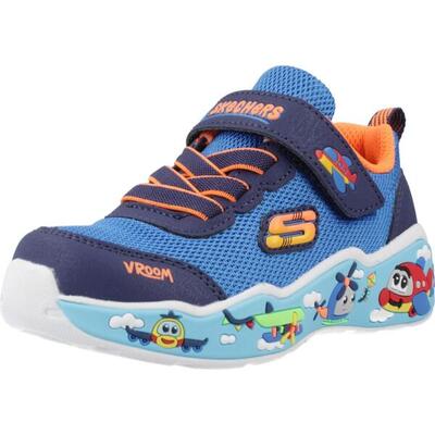 Sneakers skechers play scene, blauw, kinderen
