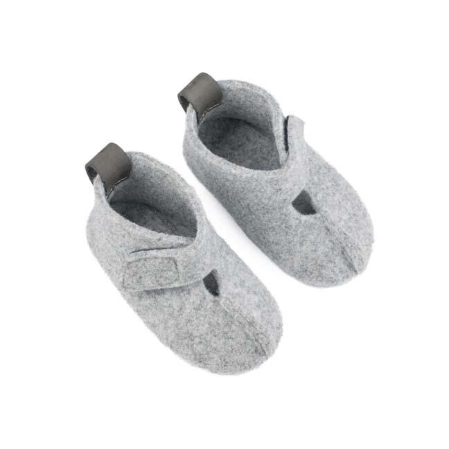 OmaKing Zapatillas Casa Fieltro Gris - Talla 24-25 2/4
