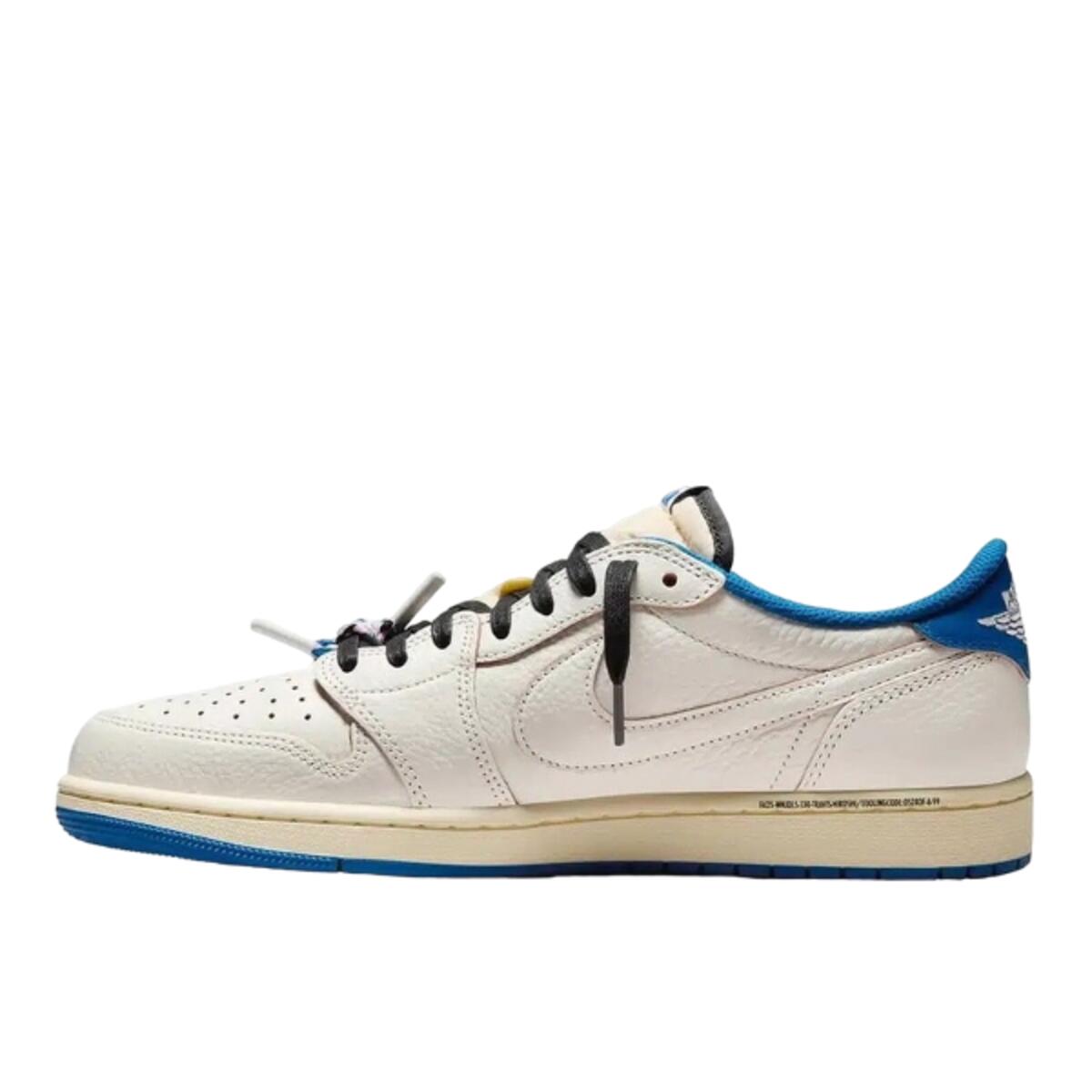 Zapatillas  1 Retro Low OG SP Fragment x Travis Scott Sail Military Blue 2/5