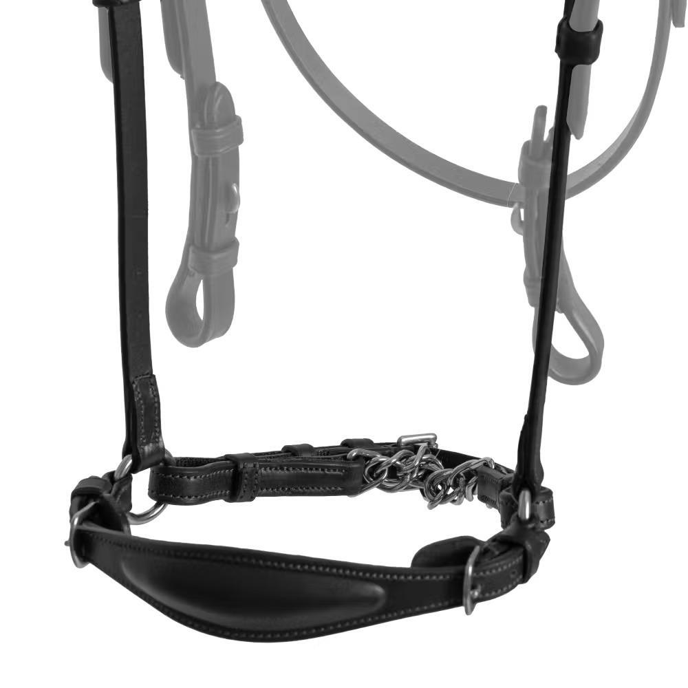 Hangende neusriem met ketting voor paard Dy'on 2/2