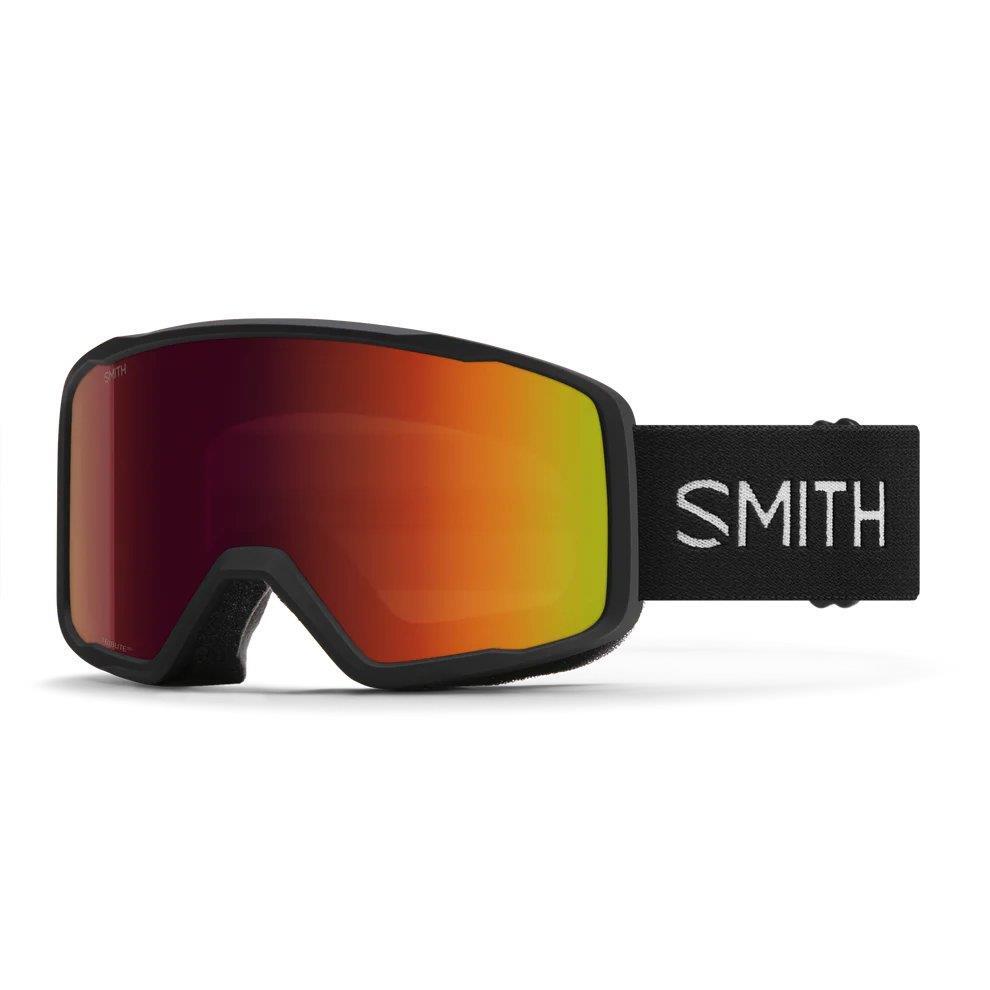 Smith Tribute Ski Goggles - Black Frame, Red Sol-X Mirror Lens, Unisex