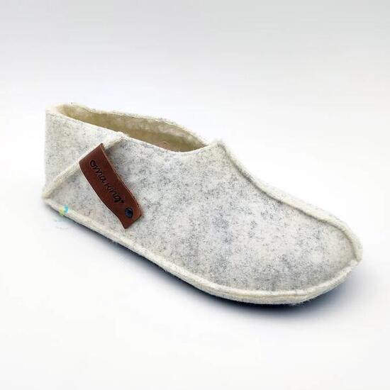 OmaKing Zapatillas Slip-On Forro Blanco - Talla 35-36