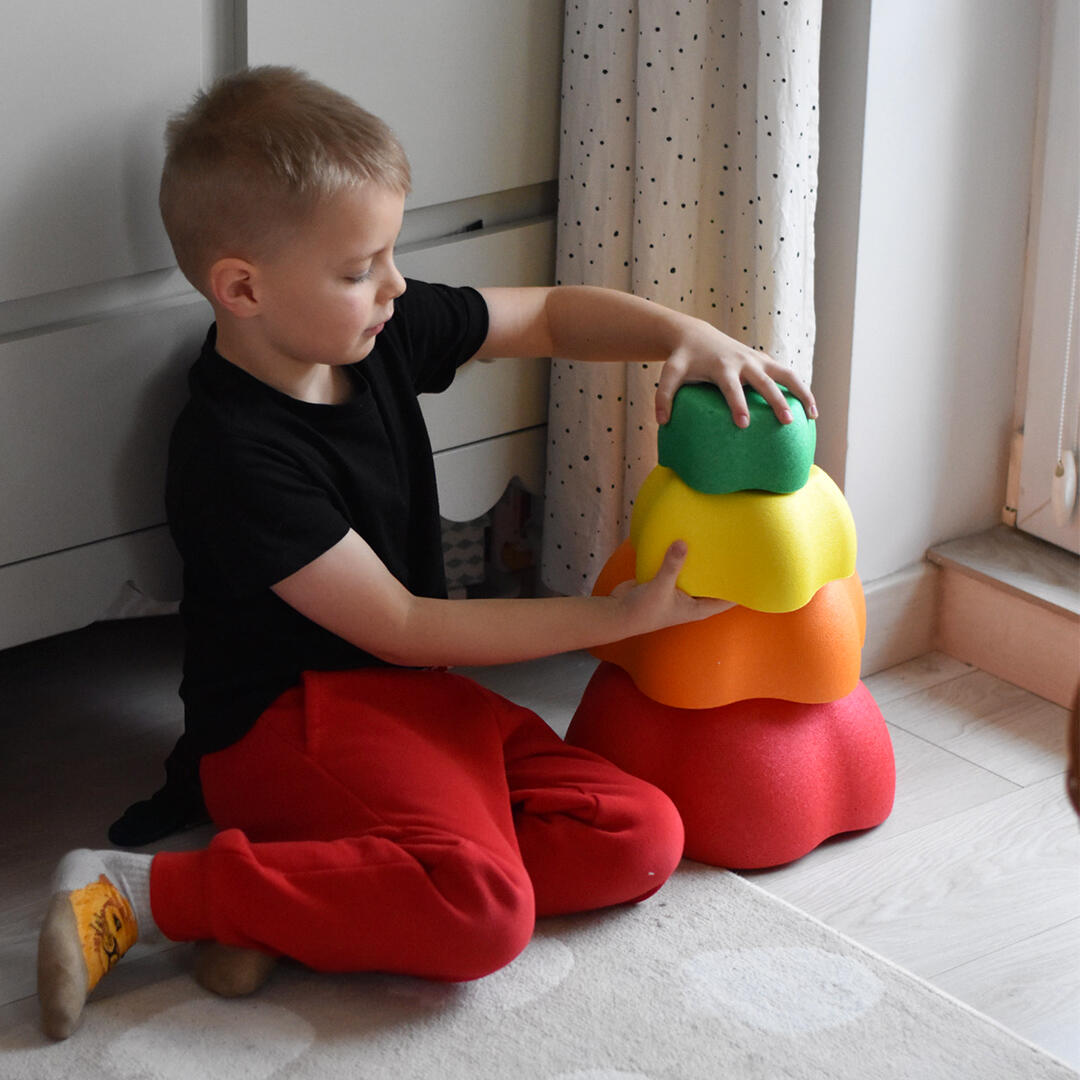 Ścieżka sensoryczna 5-częściowa Majestic Sport ROCKS 28 cm tęczowy 5/7