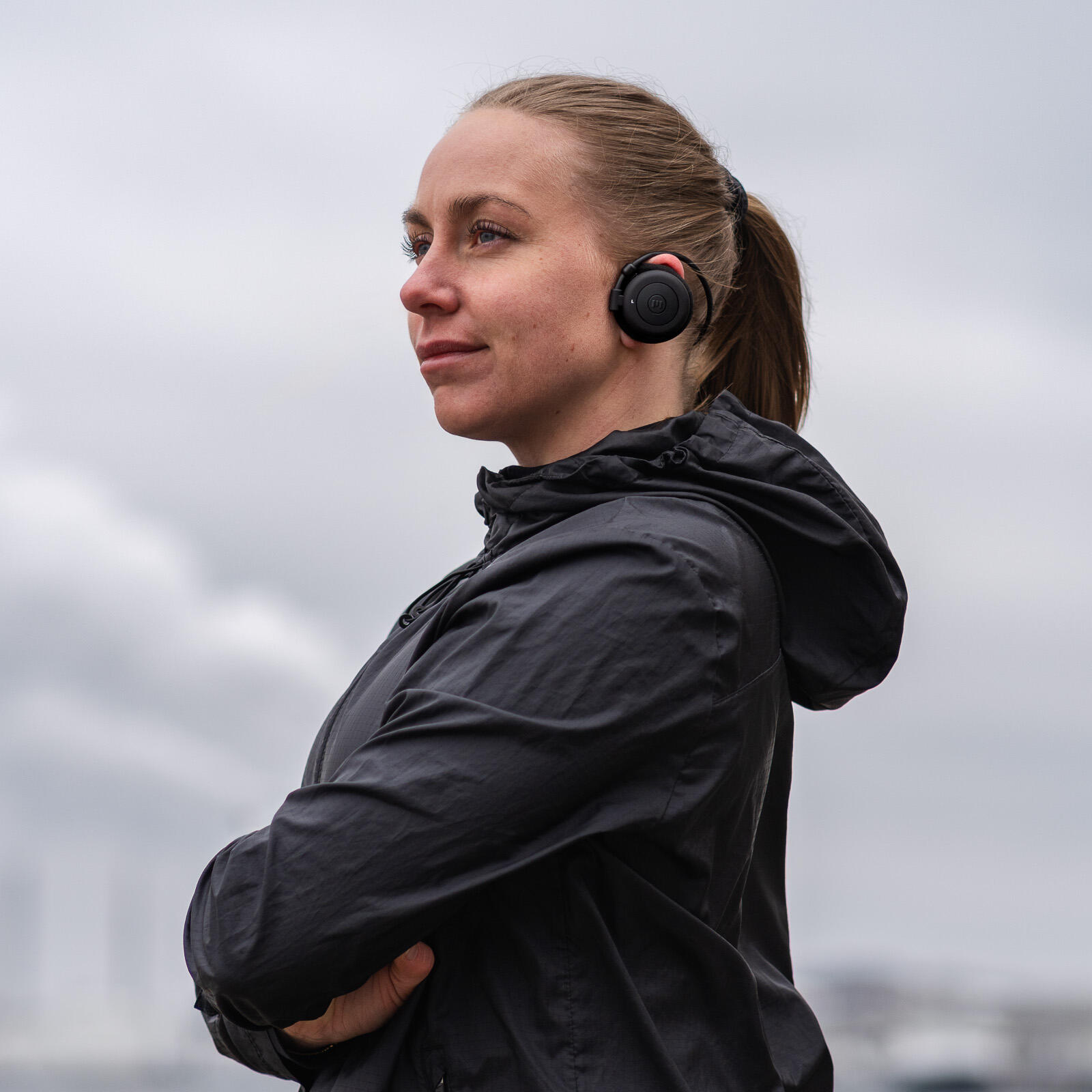 AL4 FREEDOM Zwart Vrouw sport koptelefoon hardlopen 5/6