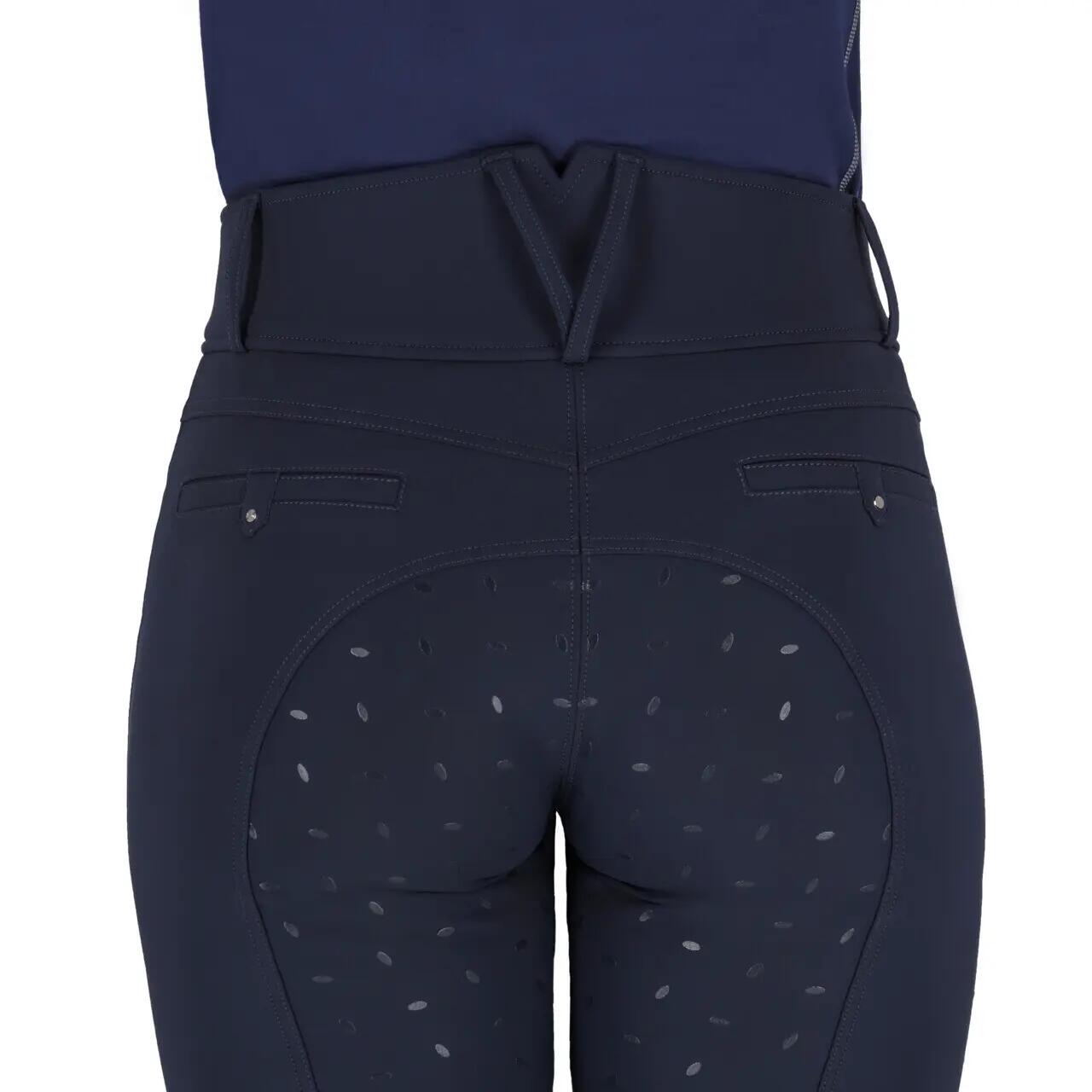 Pantalón de equitación Full Grip QHP Lymee 3/7