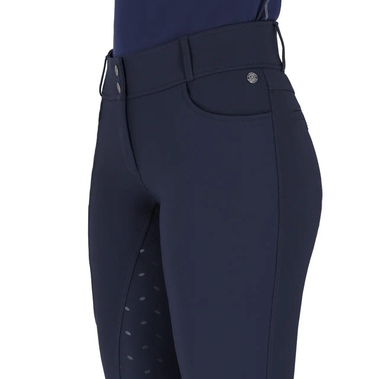 Pantalón de equitación Full Grip QHP Lymee 5/7