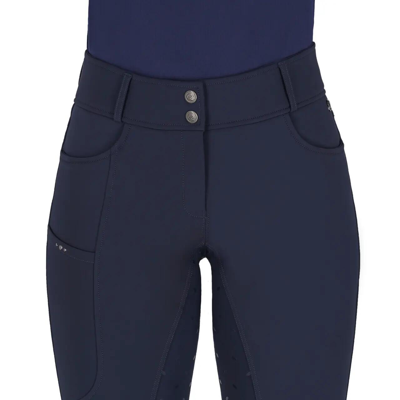 Pantalón de equitación Full Grip QHP Lymee 4/7