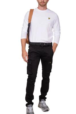 Effen t-shirt met lange mouwen lyle & scott
