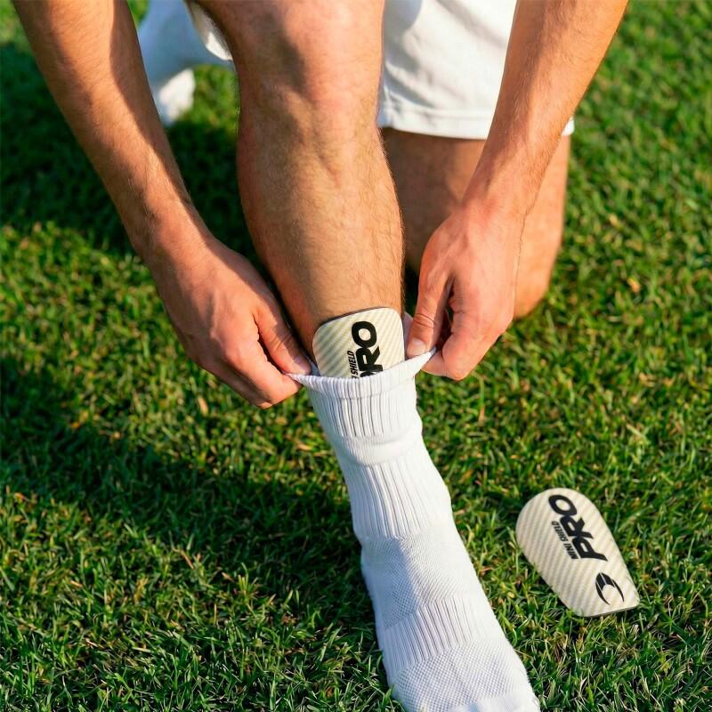 2 Paia Di Mini Parastinchi Da Calcio 8x5 Cm | Leggeri E Traspiranti Per Bambini E Adulti