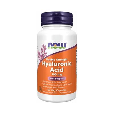 Now foods hyaluronic acid 100mg double strength (60) standard - aminozuren