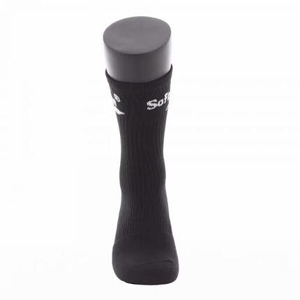 BLACK SOFTEE PREMIUM CREW SOCKS