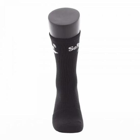 BLACK SOFTEE PREMIUM CREW SOCKS