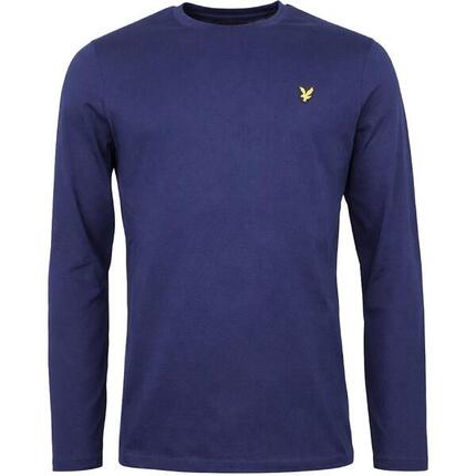Einfarbiges T-Shirt mit langen Ärmeln Lyle & Scott
