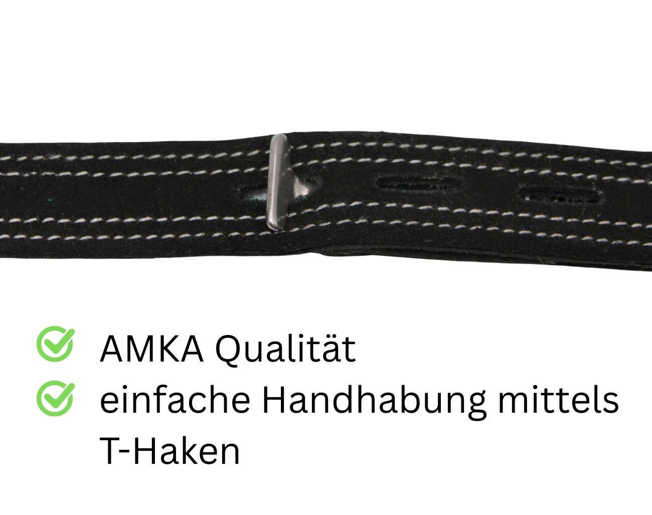 Mono Steigbügelriemen mit T-Haken extra breit = ca. 2,8 cm 3/4