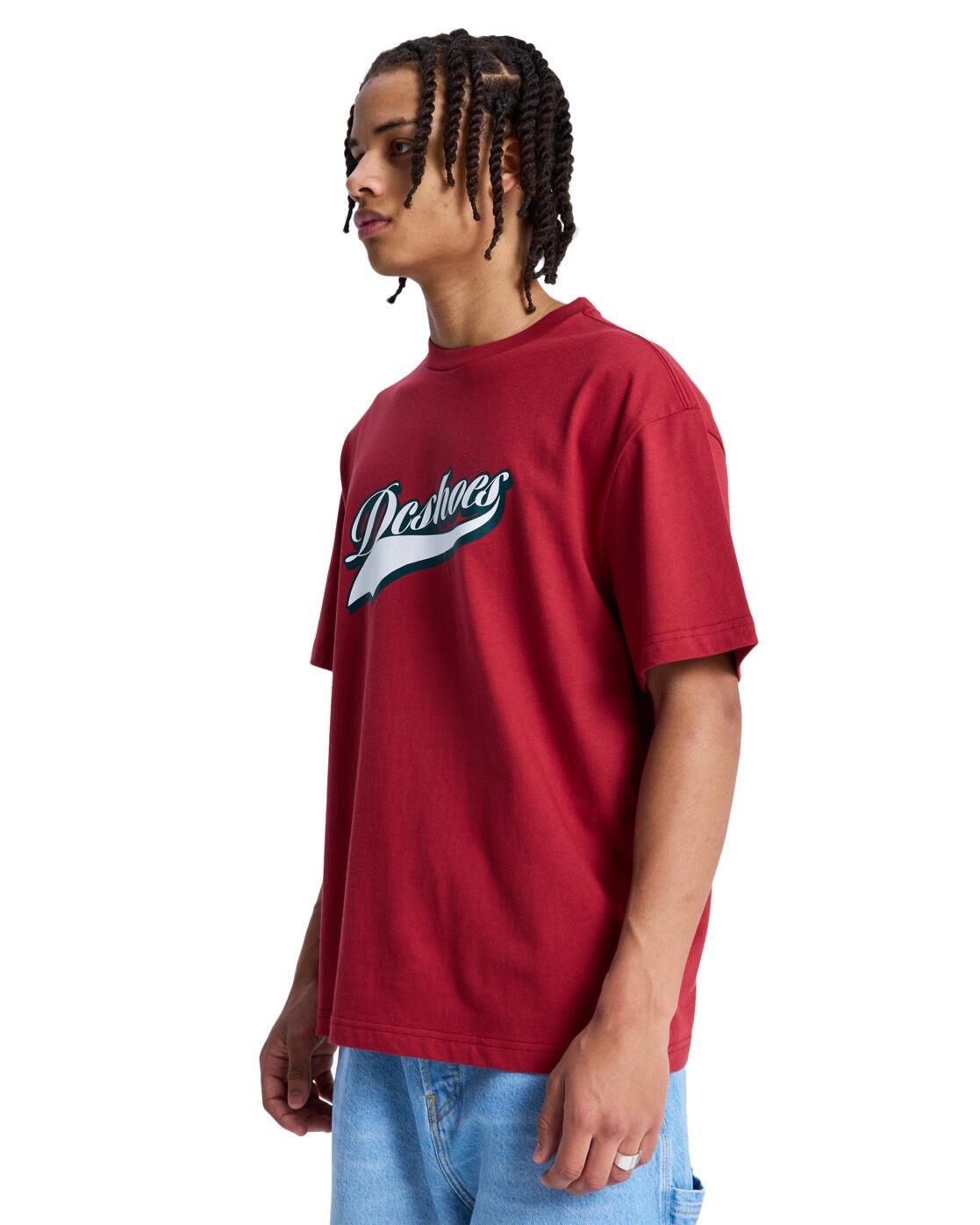 T-Shirt à manches courtes Rouge Homme 3/4