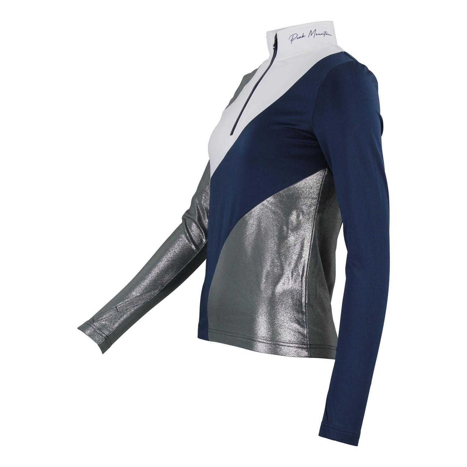 Dames met lange mouwen zip T-shirt Peak Mountain Aramis 3/3