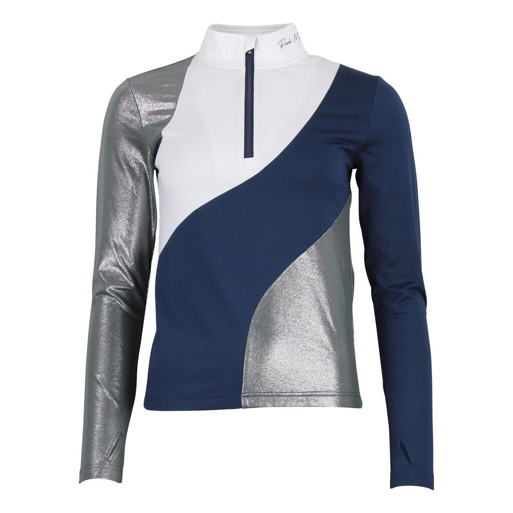 Women's long sleeve zip-up base layer Peak Mountain Aramis