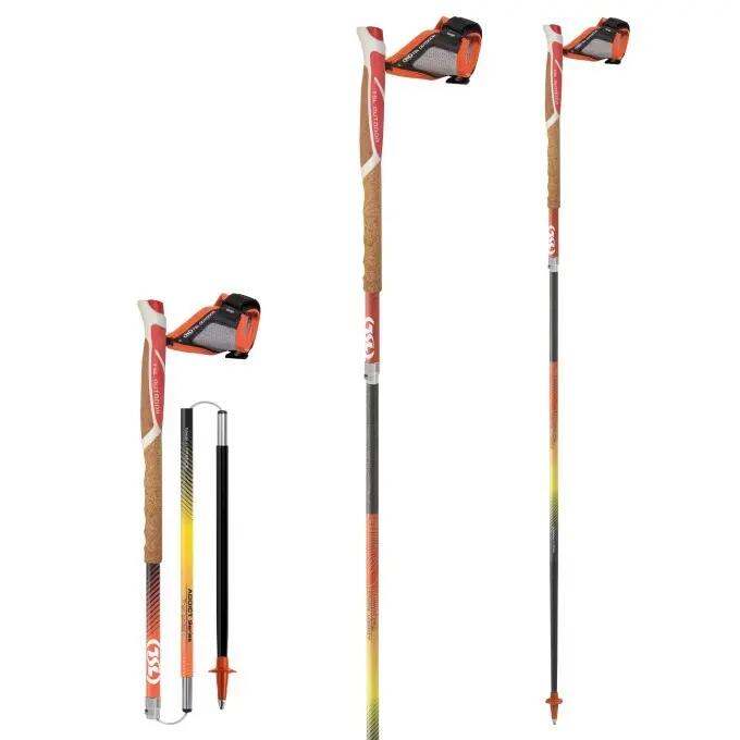 Spoorpalen TSL Trail Carbon 4 Cork Cross (x2) 3/5