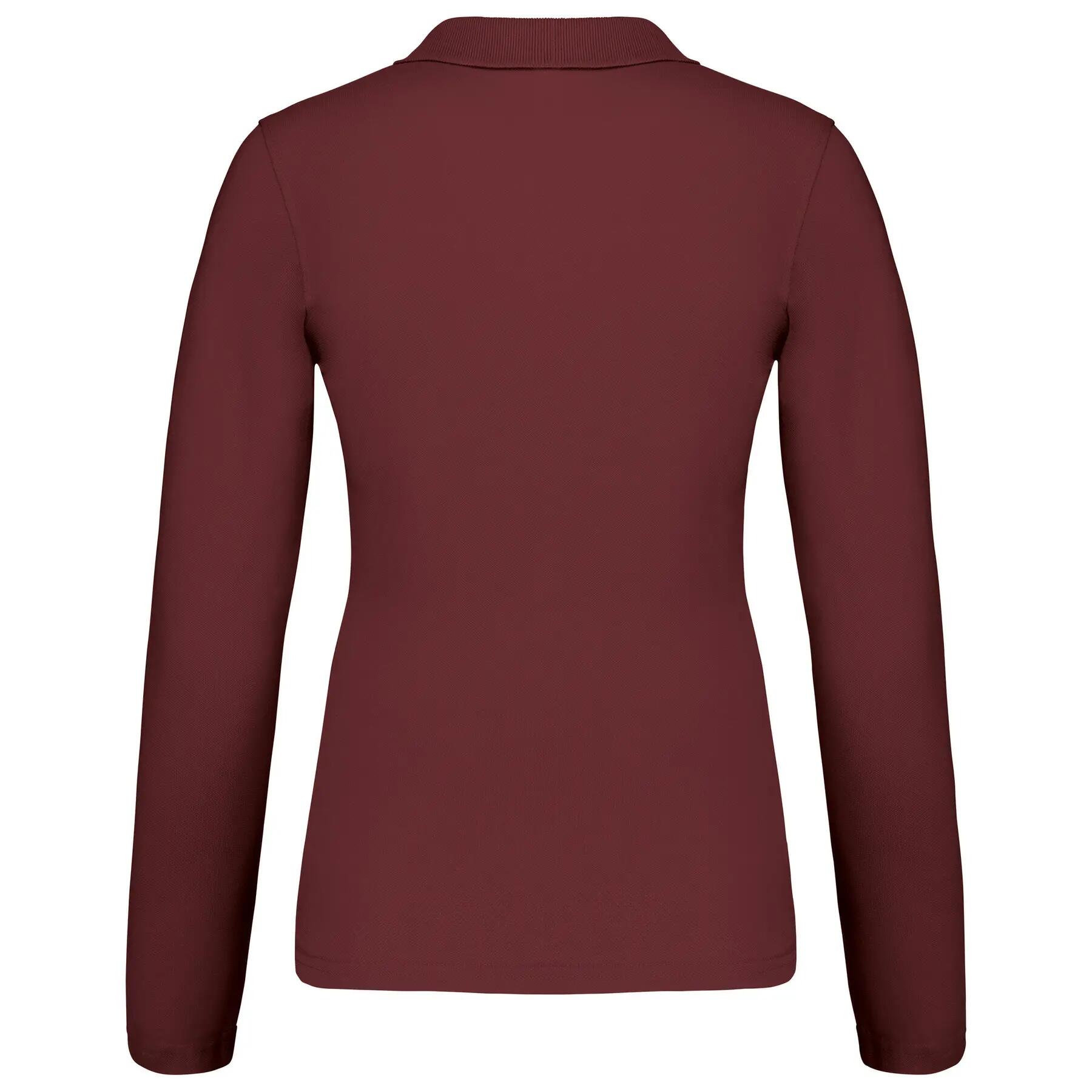 Polo donna maniche lunghe Kariban Piqué 2/7