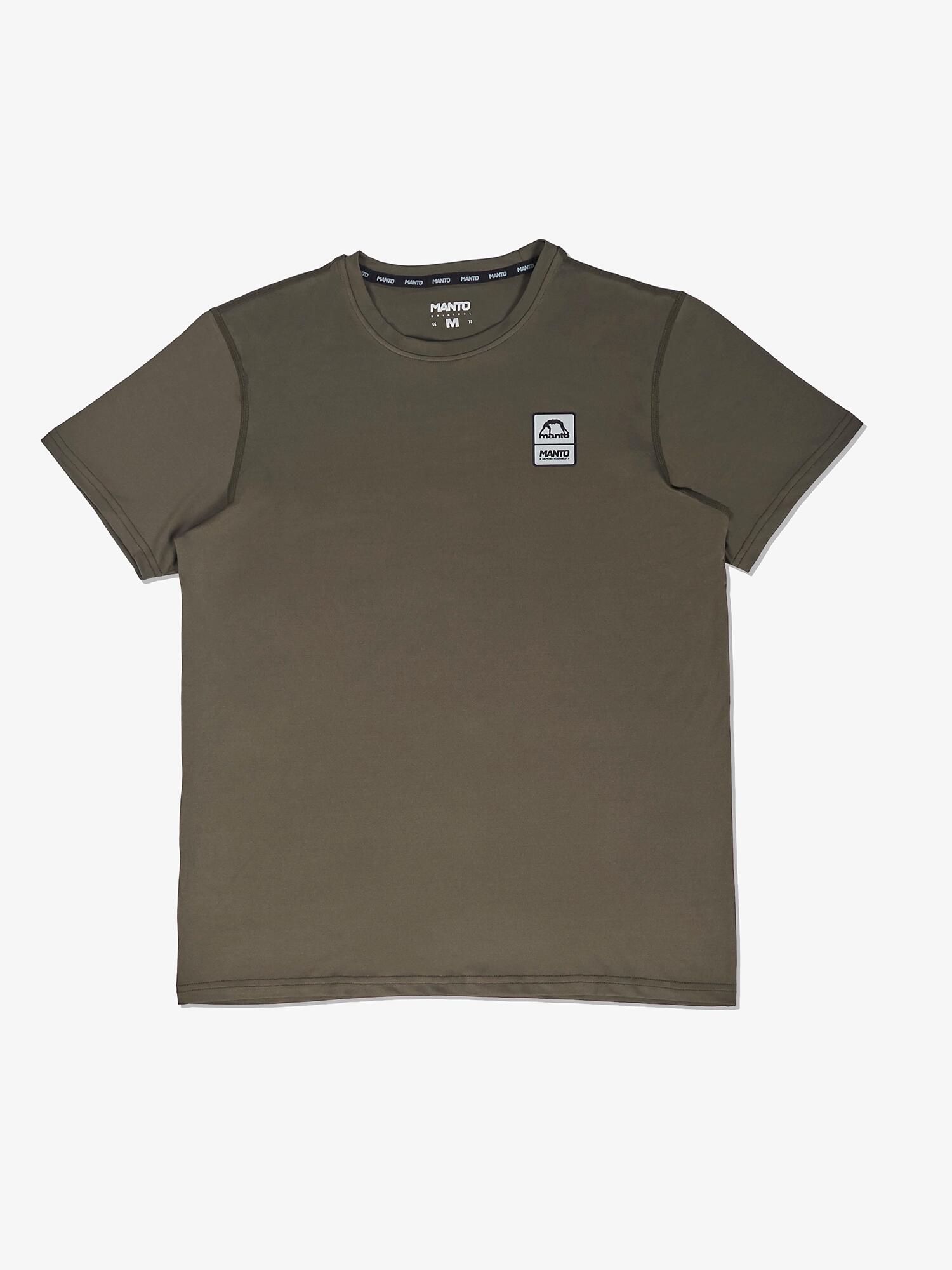 MANTO t-shirt treningowy PULSE khaki 3/6