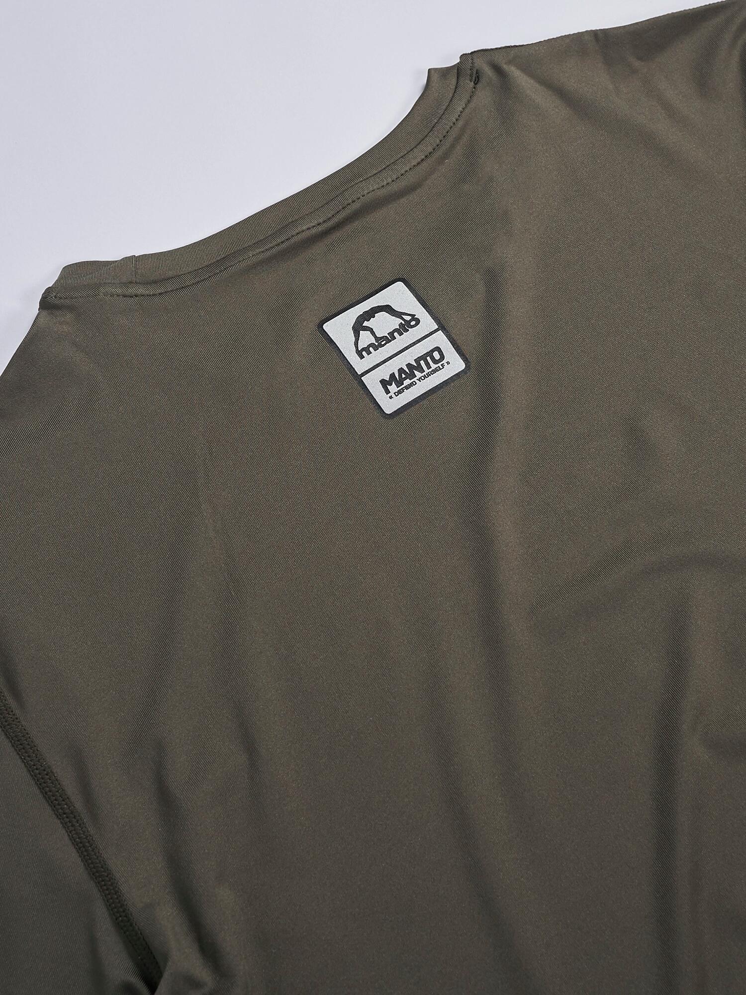 MANTO t-shirt treningowy PULSE khaki 5/6
