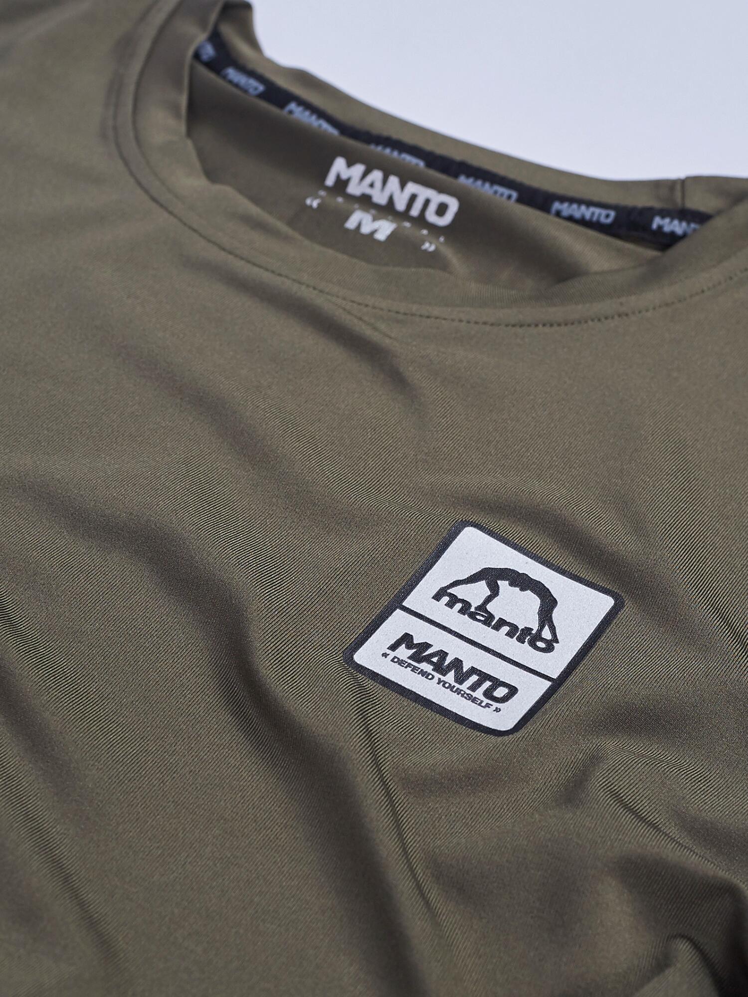 MANTO t-shirt treningowy PULSE khaki 4/6