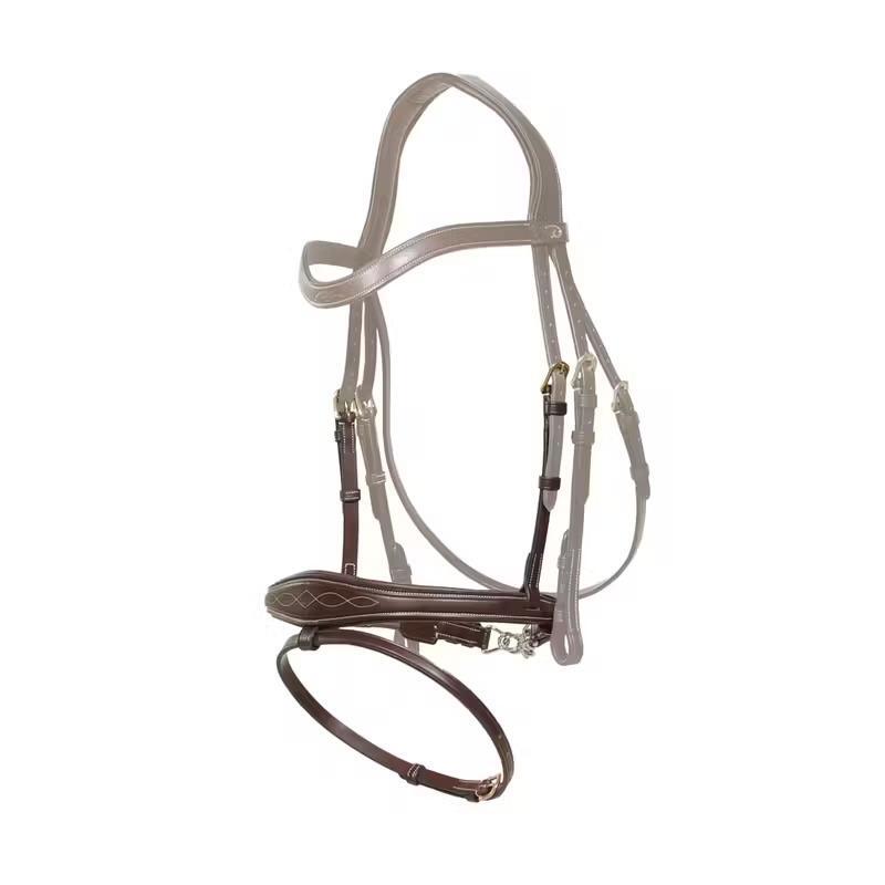 Anatomical combined bridle for horse with chains Dy'on