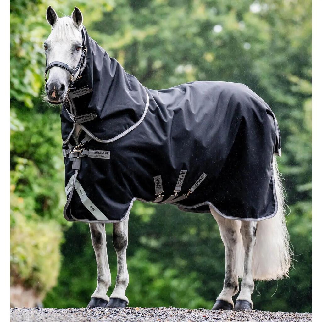 Outdoor  Blanket with neck cover Horseware Amigo 1200D Plus Turnout 50g + 100g +