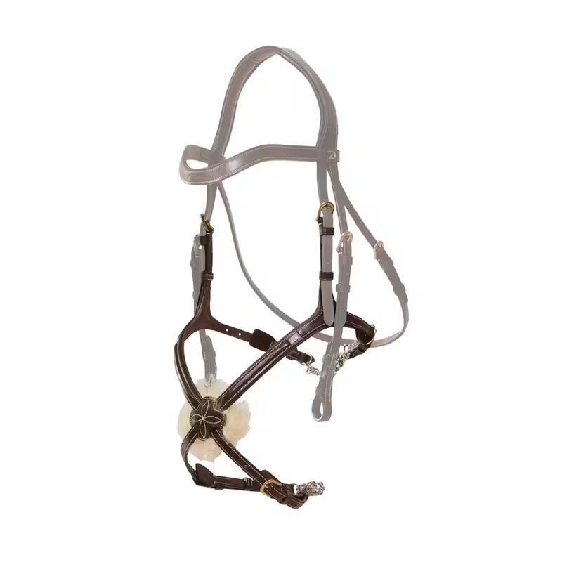 Mexican horse noseband with chains Dy'on