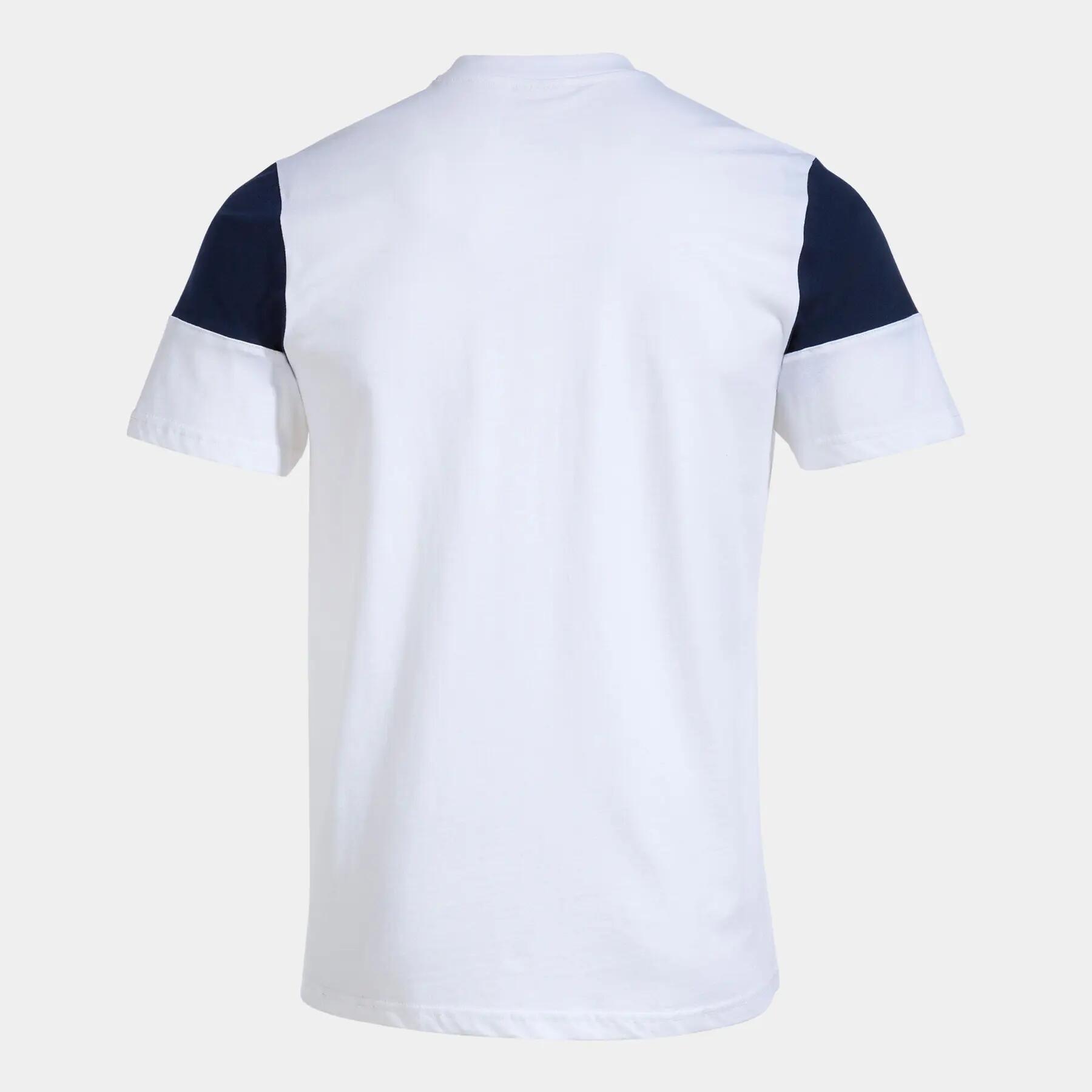 Camiseta Manga Corta Fútbol Hombre Joma Crew V Blanco 2/3