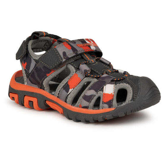 Trespass Jaime - Sandale enfant unisexe Gris / Orange