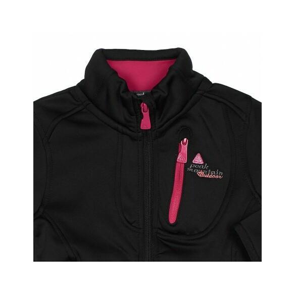 Girl's fleece shell sweatshirt Peak Mountain Gaynur 3/3