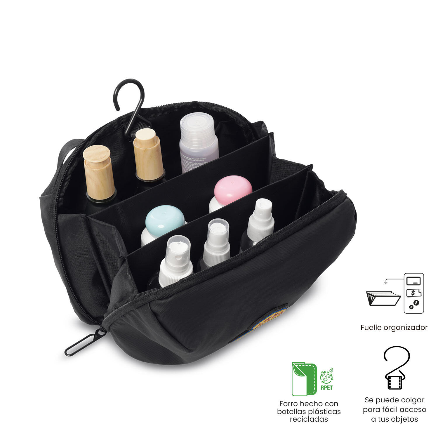 Totto Organizador equipaje Real Madrid Negro Poliéster 13 x  22 x 11cm 4/5