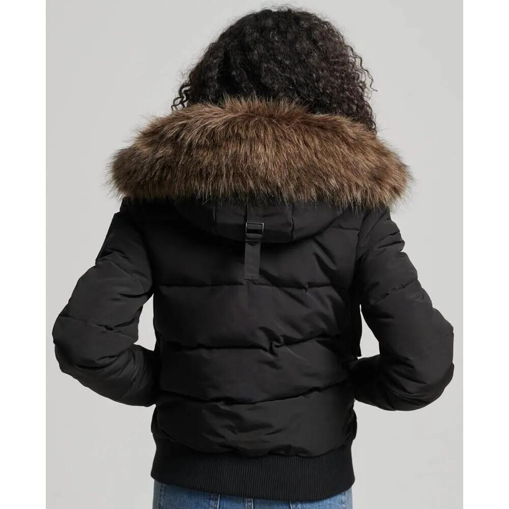 Gewatteerd damesjack met capuchon Superdry Everest 4/6