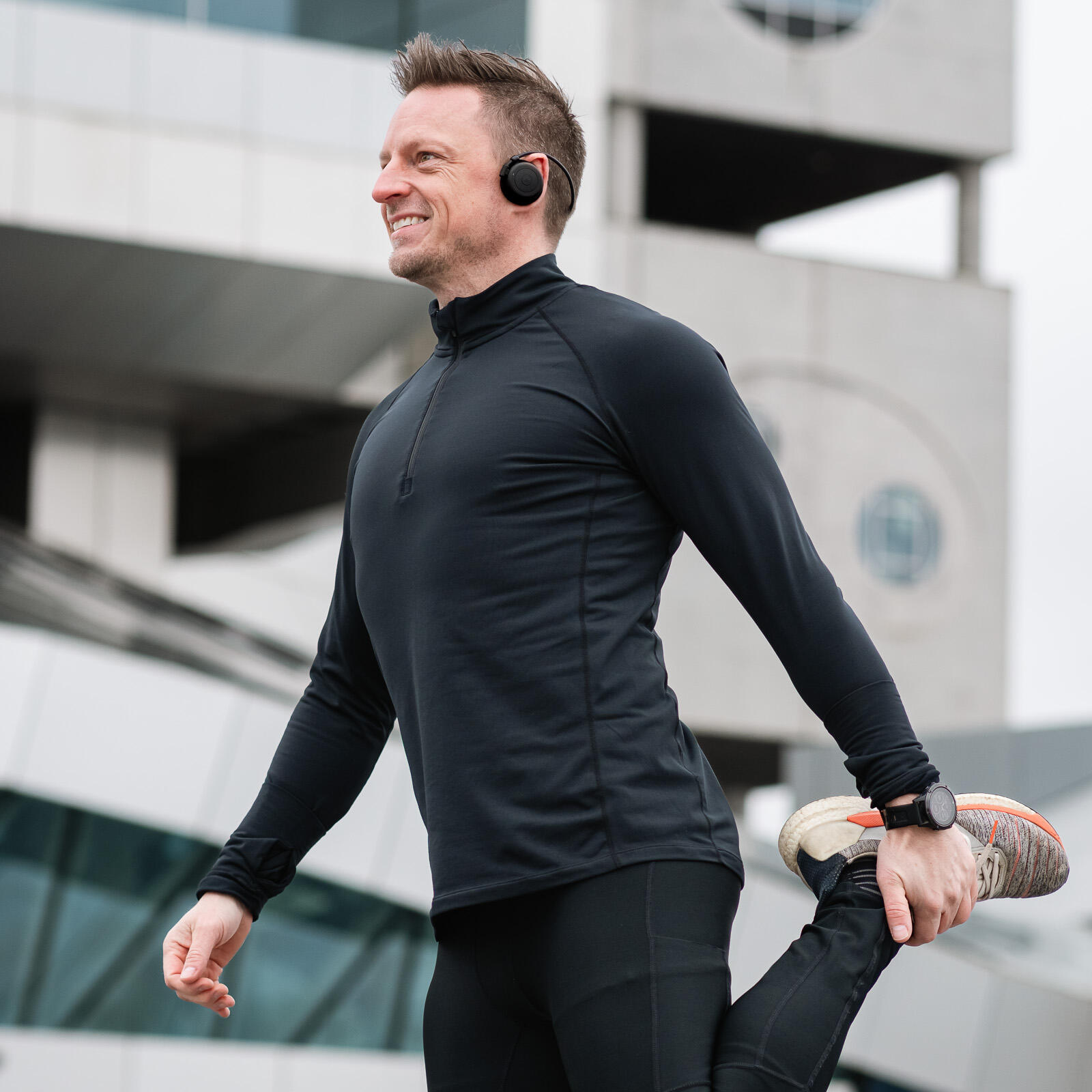 AL4 FREEDOM Zwart Man sport koptelefoon hardlopen 4/6