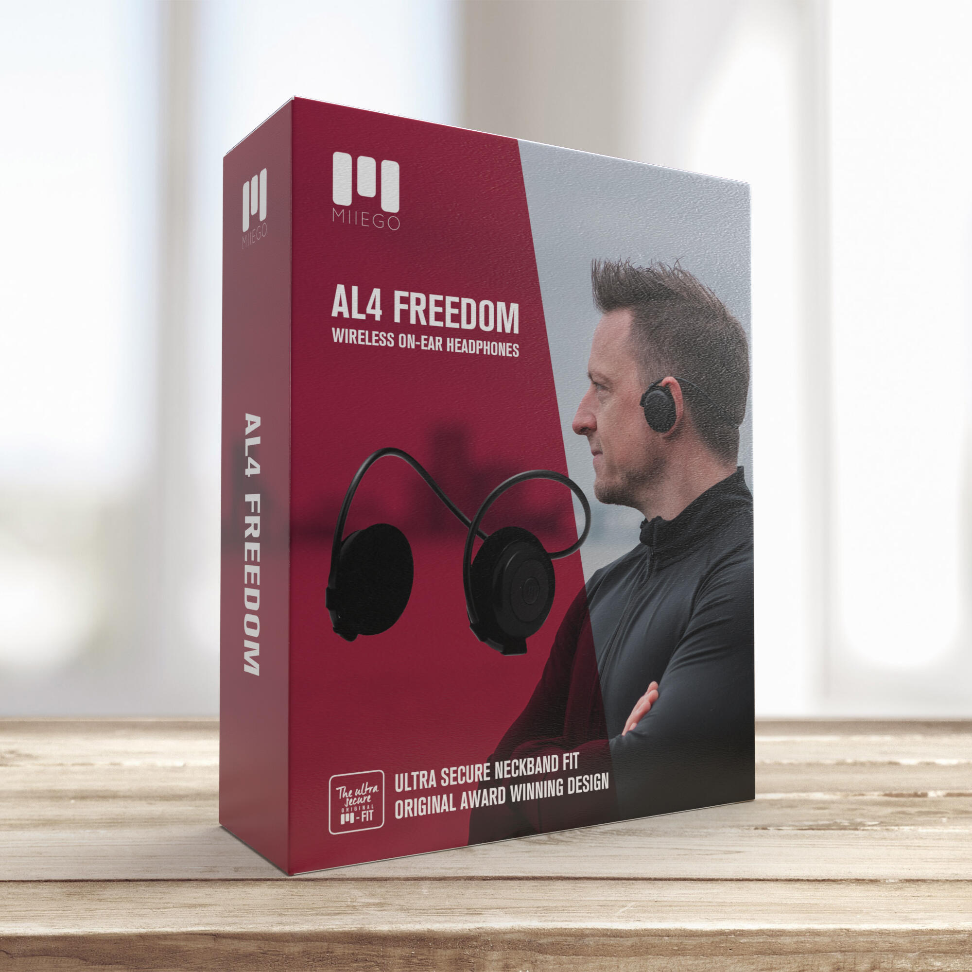 AL4 FREEDOM Zwart Man sport koptelefoon hardlopen 6/6