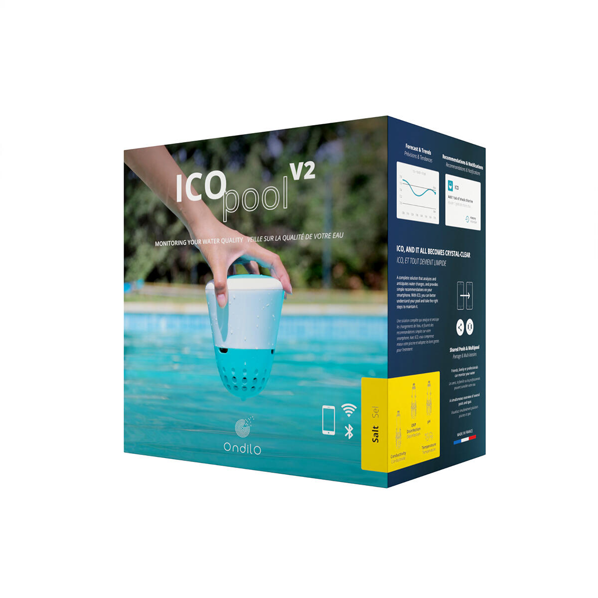 Analyseur d'eau connecté wifi + bluetooth 6/7