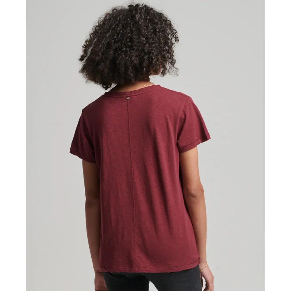 T-shirt col V brodé et flammé femme Superdry 3/5