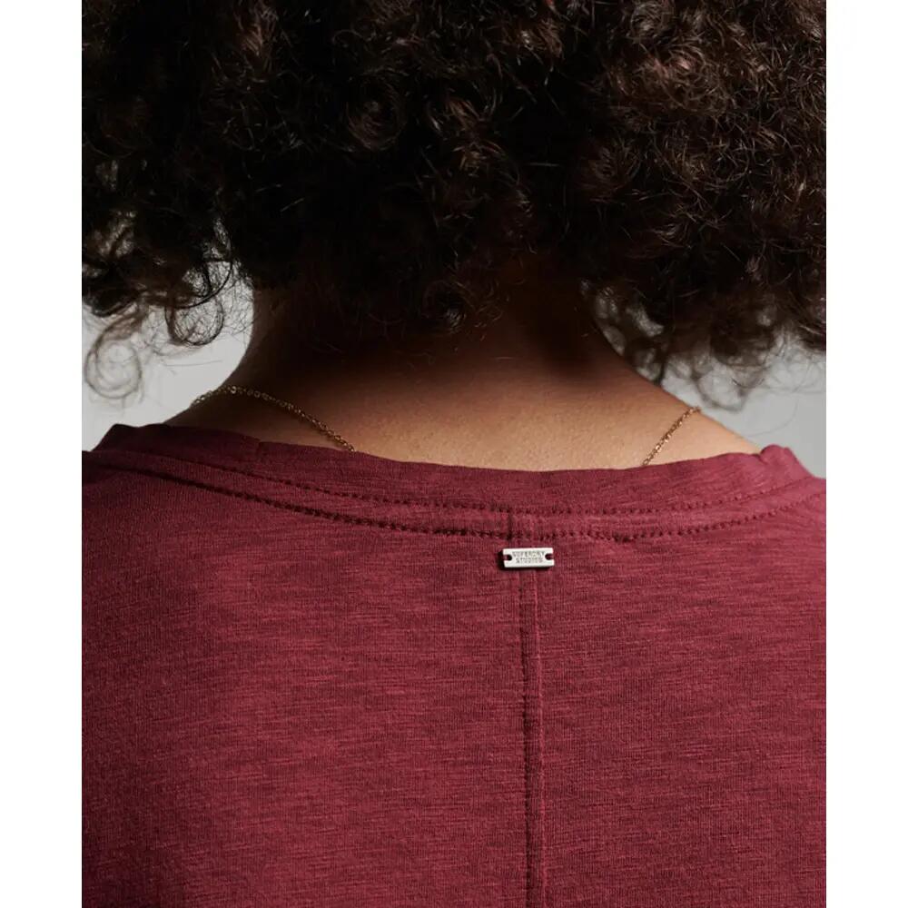 T-shirt col V brodé et flammé femme Superdry 5/5