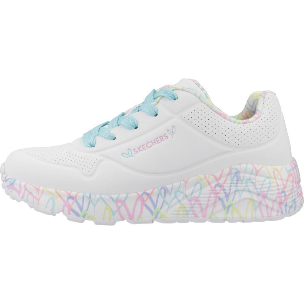Baskets Skechers Uno Lite - Lovely Luv, Blanc, Enfants 2/6