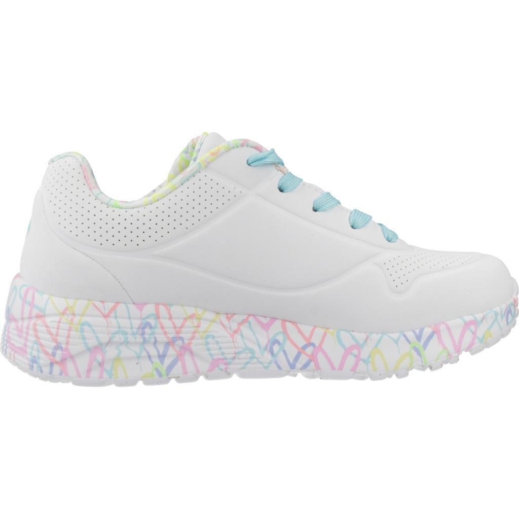 Baskets Skechers Uno Lite - Lovely Luv, Blanc, Enfants 4/6