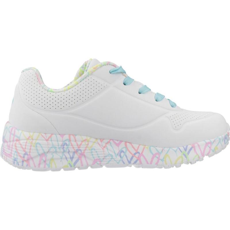 Pantofi sport copii Skechers Uno Lite - Lovely Luv, Alb